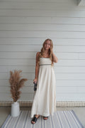 Seaside Contrast Maxi Dress