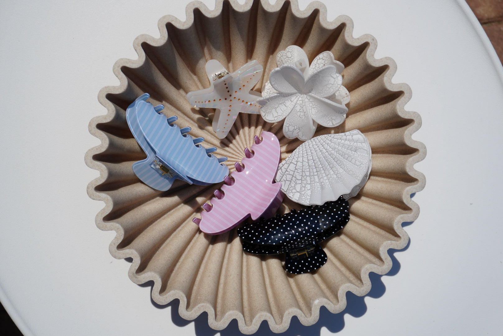 Polka Dot Claw Clip