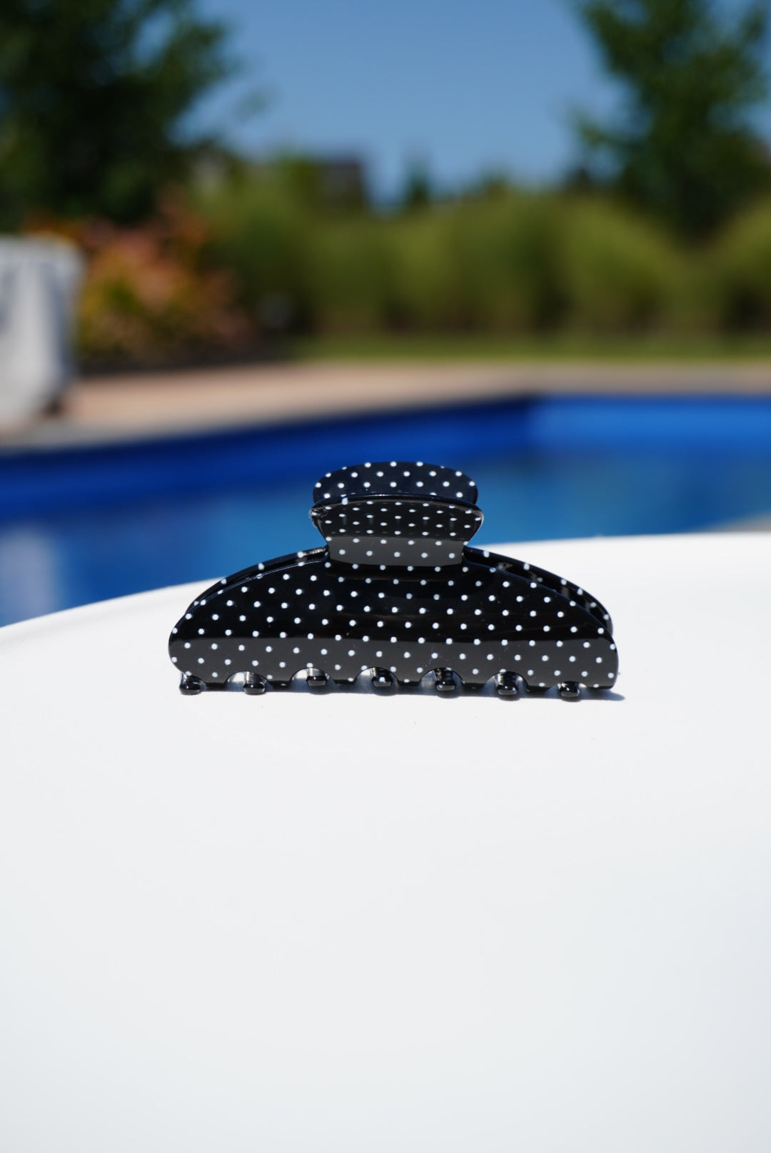 Polka Dot Claw Clip
